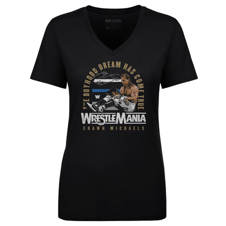 Shawn Michaels Women's V-Neck T-Shirt | 500 LEVEL