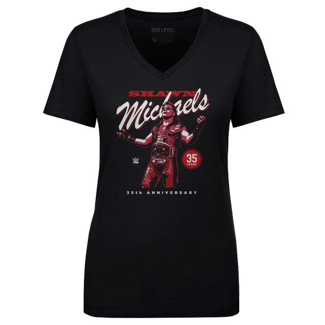 Shawn Michaels Women's V-Neck T-Shirt | 500 LEVEL