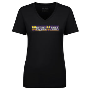 Wrestlemania Women's V-Neck T-Shirt | 500 LEVEL
