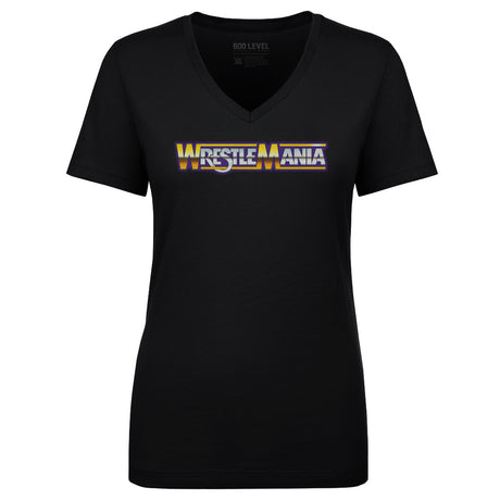 Wrestlemania Women's V-Neck T-Shirt | 500 LEVEL