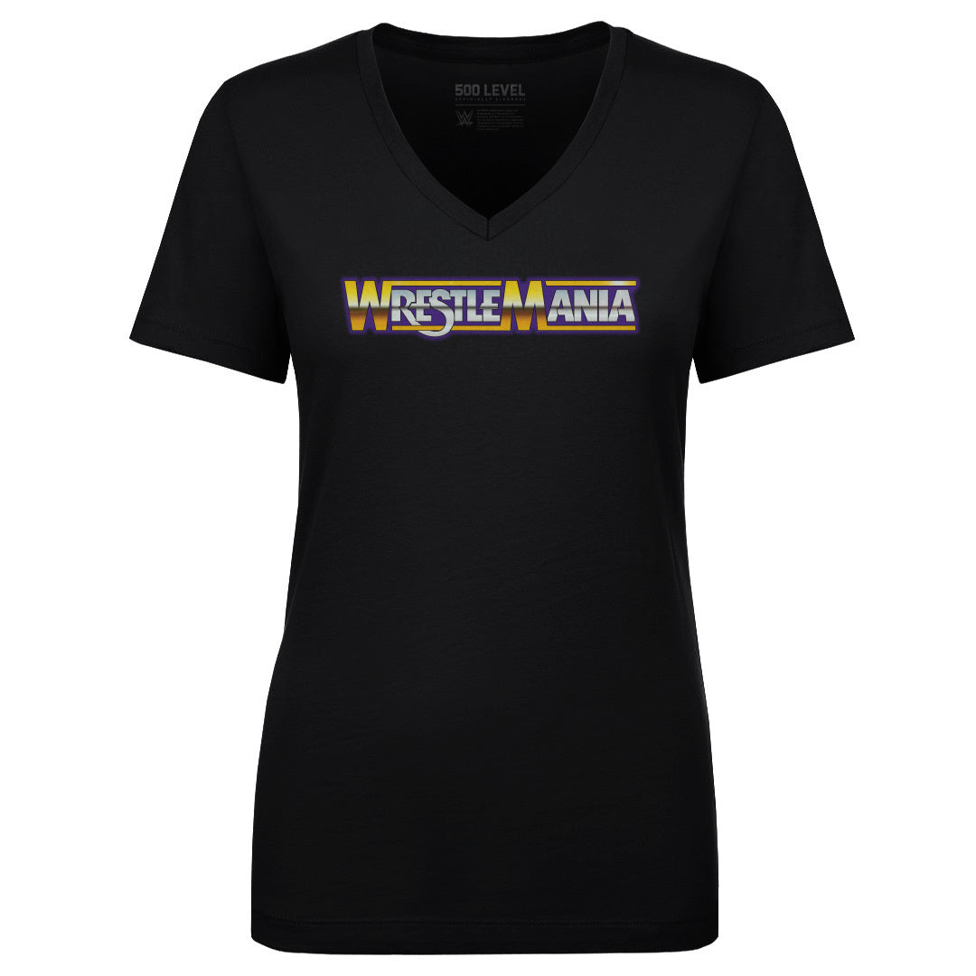 Wrestlemania Women&#39;s V-Neck T-Shirt | 500 LEVEL