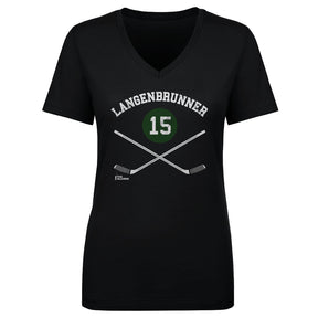 Jamie Langenbrunner Women's V-Neck T-Shirt | 500 LEVEL