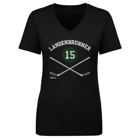 Jamie Langenbrunner Women's V-Neck T-Shirt | 500 LEVEL