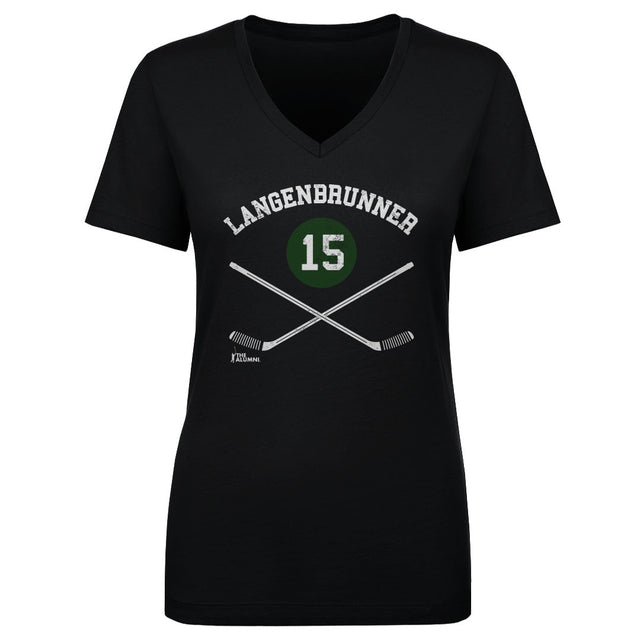 Jamie Langenbrunner Women's V-Neck T-Shirt | 500 LEVEL