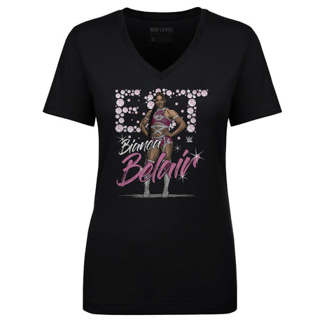 Bianca Belair Women's V-Neck T-Shirt | 500 LEVEL