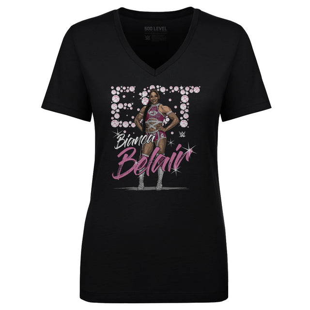 Bianca Belair Women's V-Neck T-Shirt | 500 LEVEL