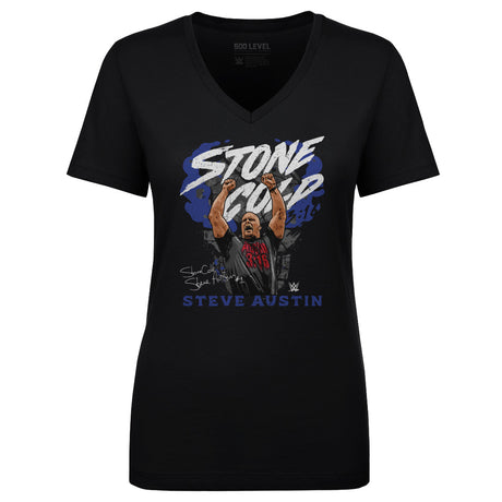 Stone Cold Steve Austin Women's V-Neck T-Shirt | 500 LEVEL