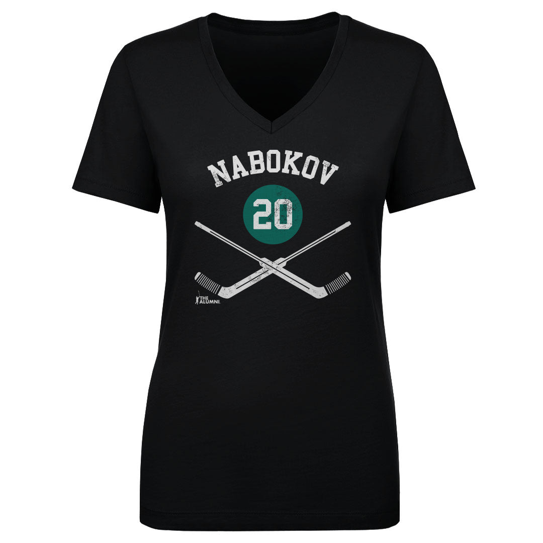 Evgeni Nabokov Women's V-Neck T-Shirt | 500 LEVEL