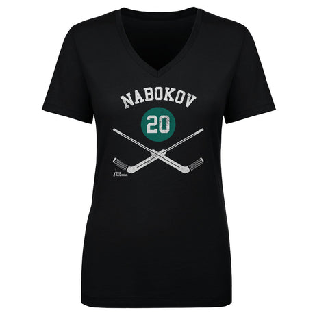 Evgeni Nabokov Women's V-Neck T-Shirt | 500 LEVEL