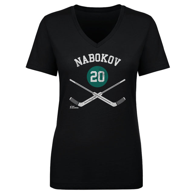Evgeni Nabokov Women's V-Neck T-Shirt | 500 LEVEL