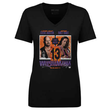Wrestlemania Women's V-Neck T-Shirt | 500 LEVEL