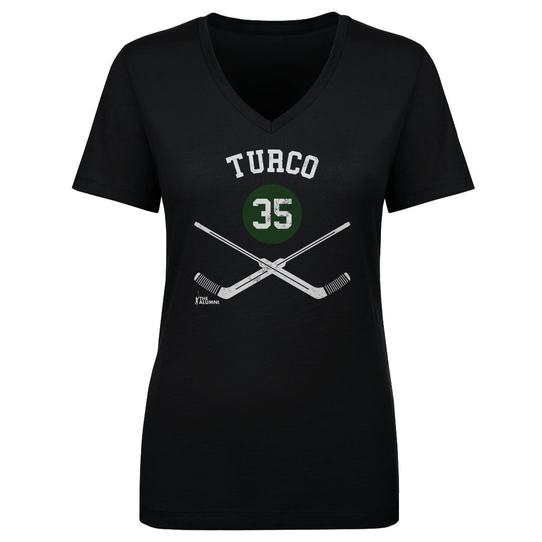 Marty Turco Women's V-Neck T-Shirt | 500 LEVEL