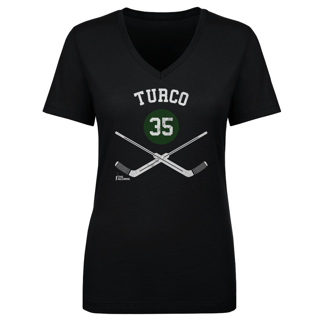 Marty Turco Women&#39;s V-Neck T-Shirt | 500 LEVEL