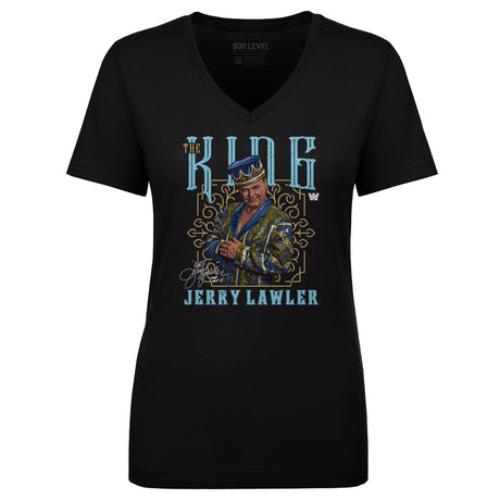 Jerry Lawler Women's V-Neck T-Shirt | 500 LEVEL