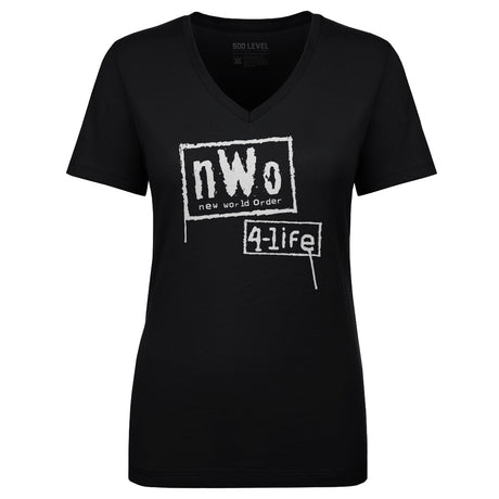 nWo Women's V-Neck T-Shirt | 500 LEVEL
