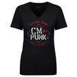 CM Punk Women's V-Neck T-Shirt | 500 LEVEL