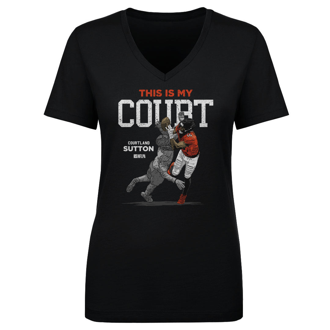 Courtland Sutton Women&#39;s V-Neck T-Shirt | 500 LEVEL