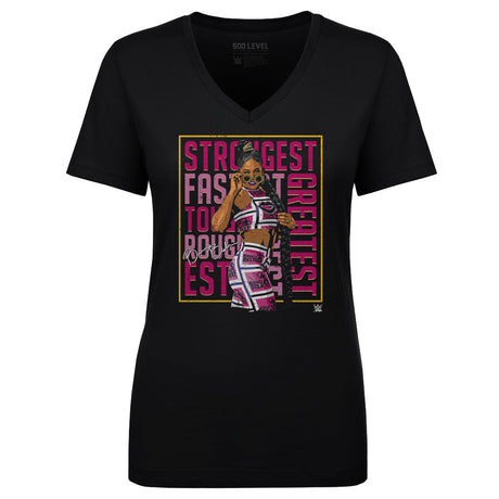 Bianca Belair Women's V-Neck T-Shirt | 500 LEVEL