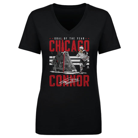 Connor Bedard Women's V-Neck T-Shirt | 500 LEVEL