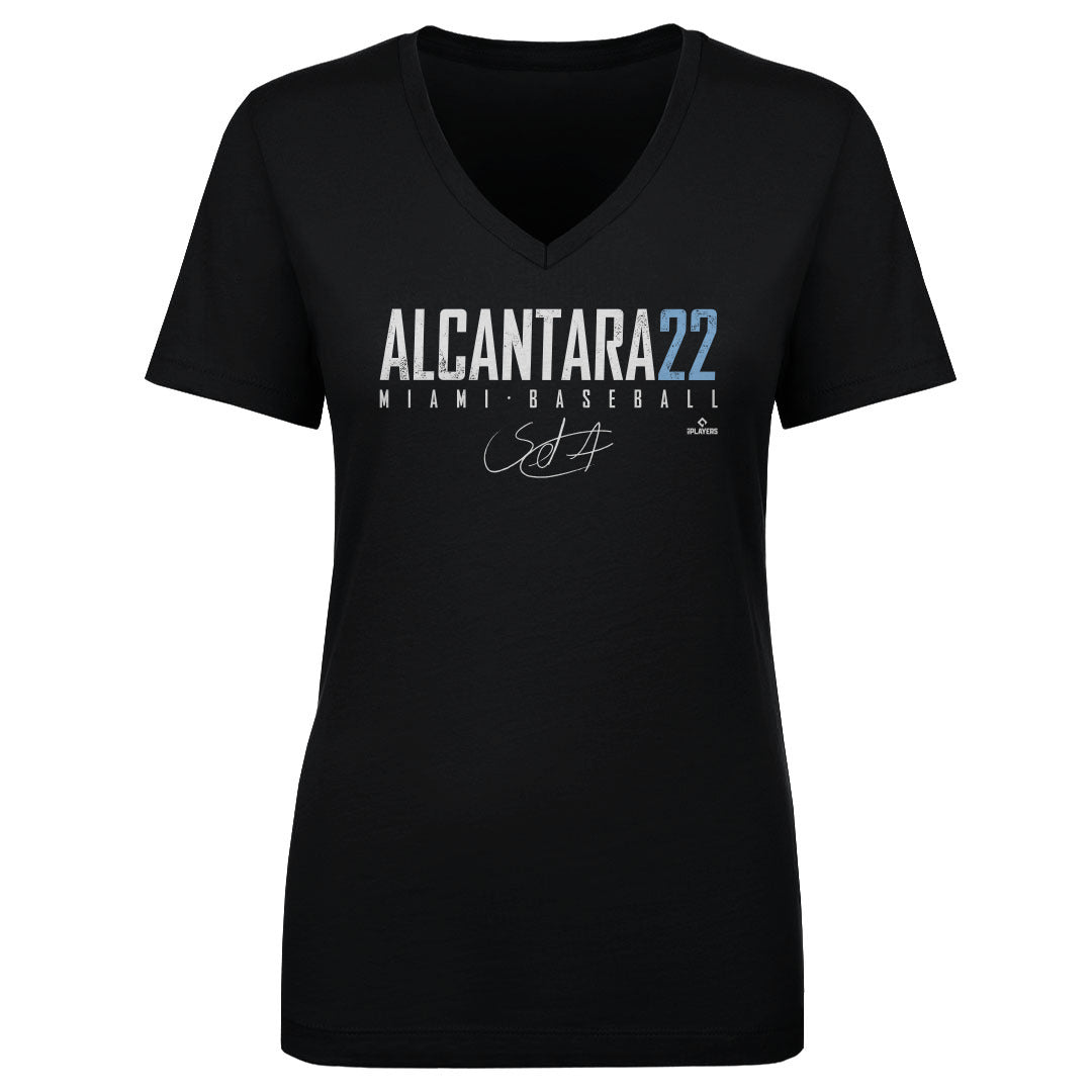 Sandy Alcantara Women's V-Neck T-Shirt | 500 LEVEL