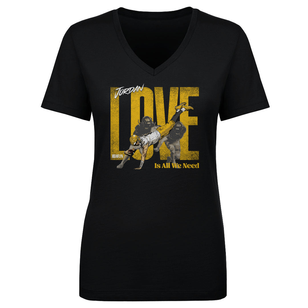 Jordan Love Women's V-Neck T-Shirt | 500 LEVEL