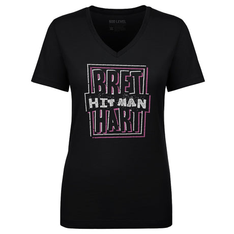 Bret Hart Women's V-Neck T-Shirt | 500 LEVEL