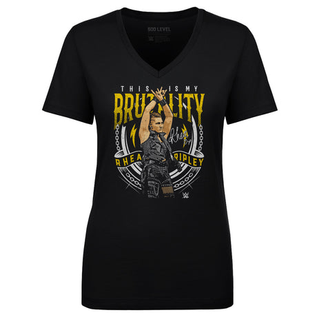 Rhea Ripley Women's V-Neck T-Shirt | 500 LEVEL