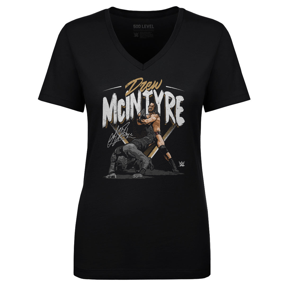 Drew McIntyre Women's V-Neck T-Shirt | 500 LEVEL