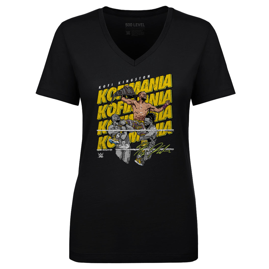 Kofi Kingston Women&#39;s V-Neck T-Shirt | 500 LEVEL