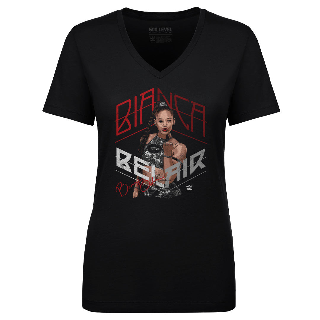 Bianca Belair Women's V-Neck T-Shirt | 500 LEVEL