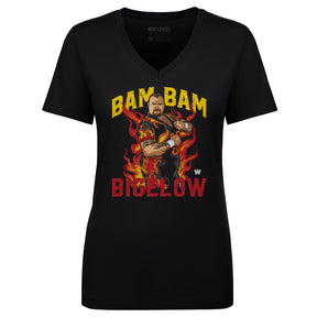 Bam Bam Bigelow Women's V-Neck T-Shirt | 500 LEVEL