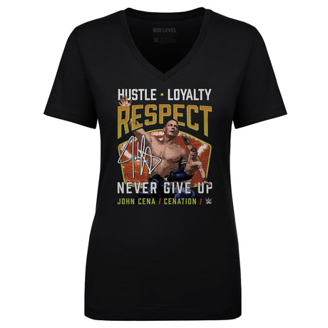 John Cena Women's V-Neck T-Shirt | 500 LEVEL