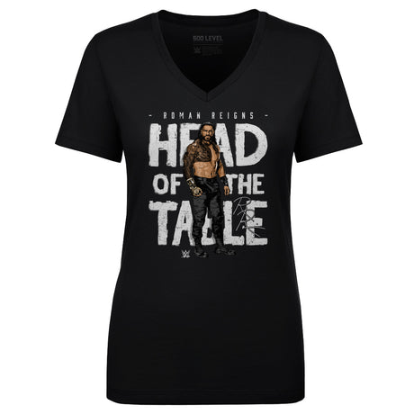 Roman Reigns Women's V-Neck T-Shirt | 500 LEVEL