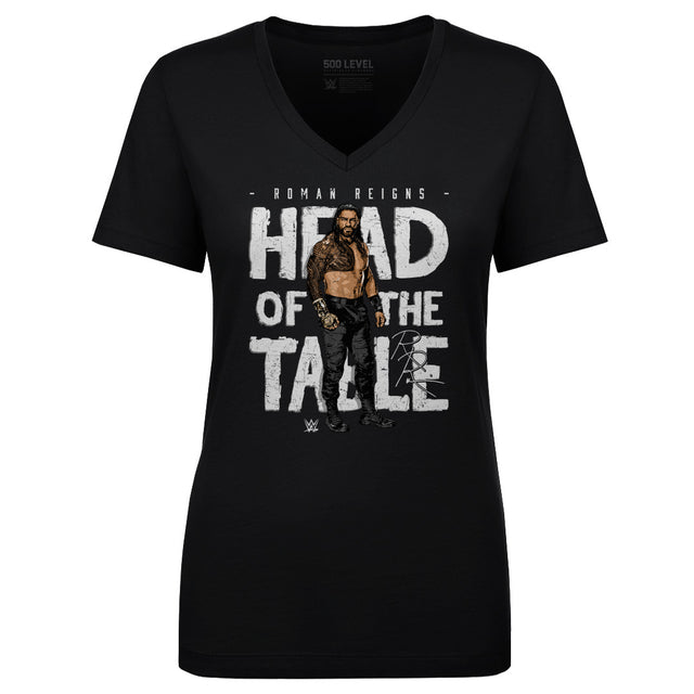 Roman Reigns Women's V-Neck T-Shirt | 500 LEVEL