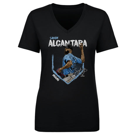 Sandy Alcantara Women's V-Neck T-Shirt | 500 LEVEL