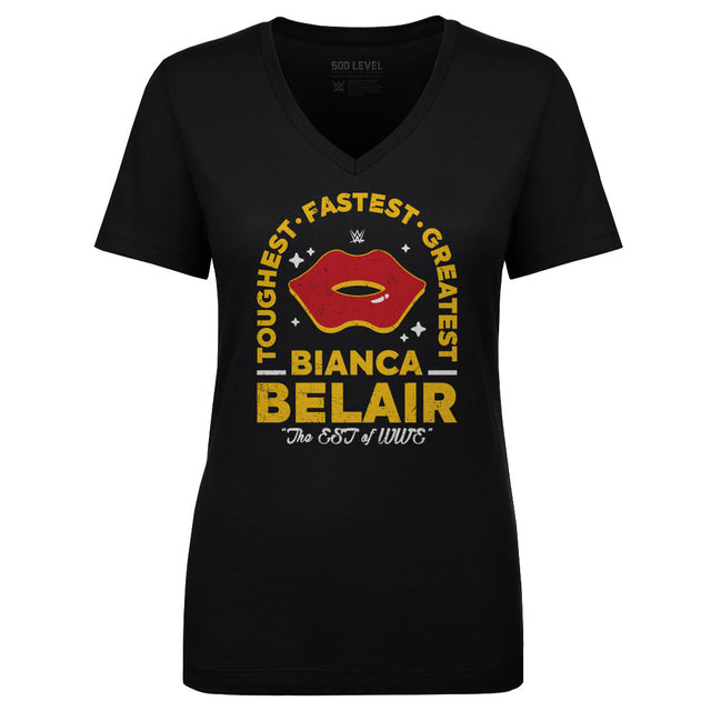 Bianca Belair Women's V-Neck T-Shirt | 500 LEVEL