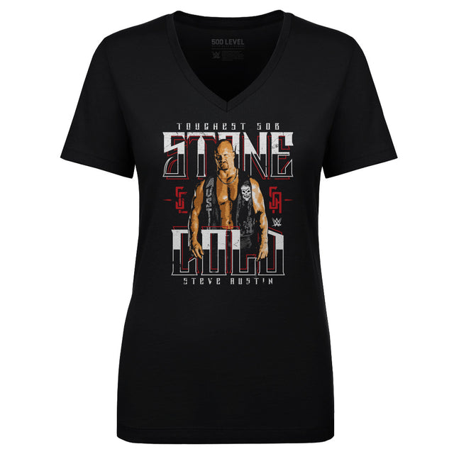Stone Cold Steve Austin Women's V-Neck T-Shirt | 500 LEVEL