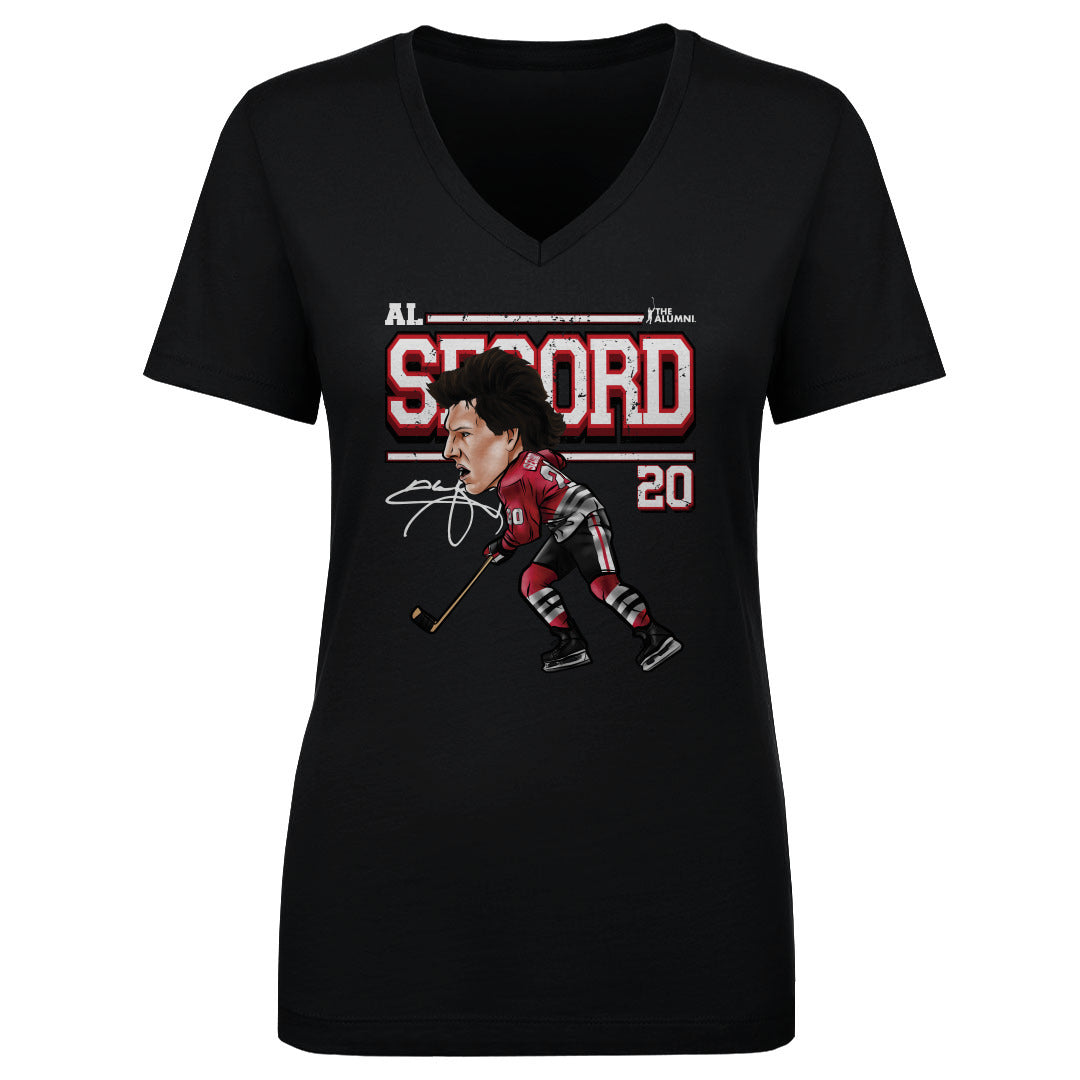 Al Secord Women's V-Neck T-Shirt | 500 LEVEL