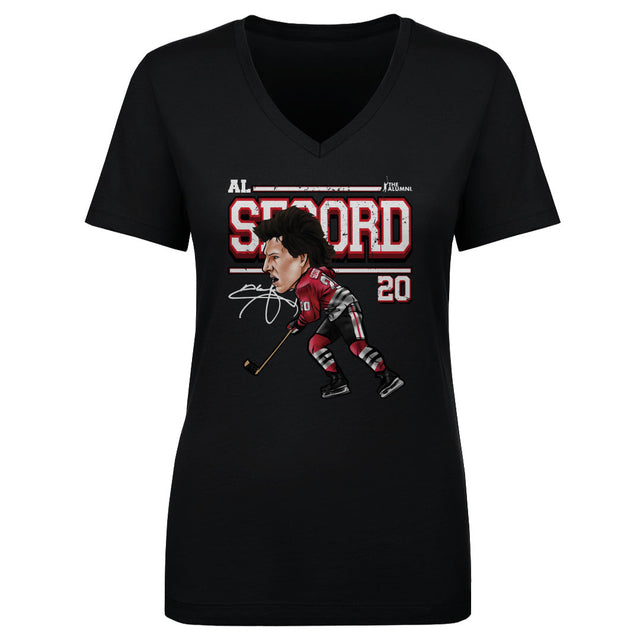 Al Secord Women's V-Neck T-Shirt | 500 LEVEL