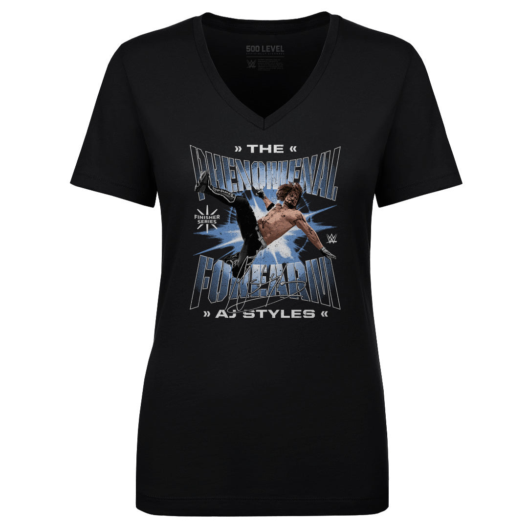 A.J. Styles Women's V-Neck T-Shirt | 500 LEVEL