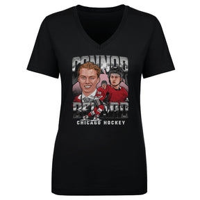 Connor Bedard Women's V-Neck T-Shirt | 500 LEVEL