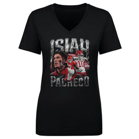 Isiah Pacheco Women's V-Neck T-Shirt | 500 LEVEL