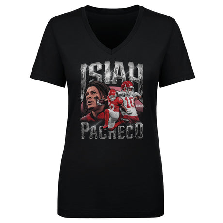 Isiah Pacheco Women's V-Neck T-Shirt | 500 LEVEL