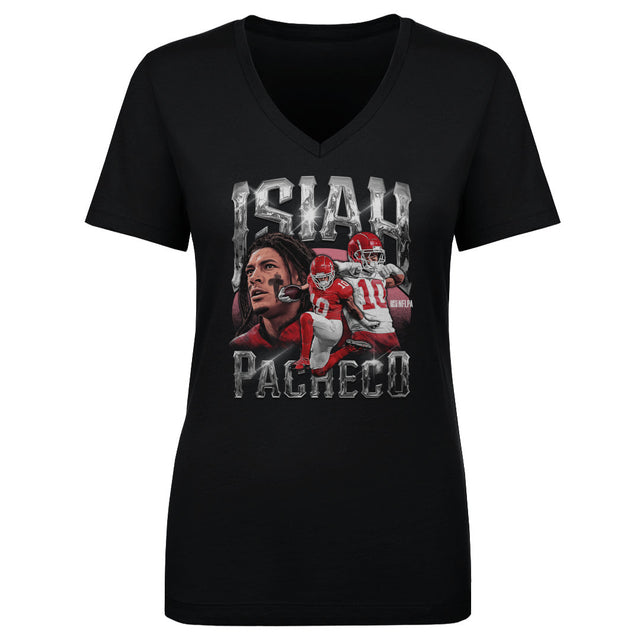 Isiah Pacheco Women's V-Neck T-Shirt | 500 LEVEL
