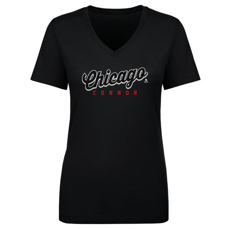 Connor Bedard Women's V-Neck T-Shirt | 500 LEVEL