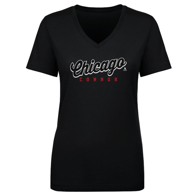 Connor Bedard Women's V-Neck T-Shirt | 500 LEVEL