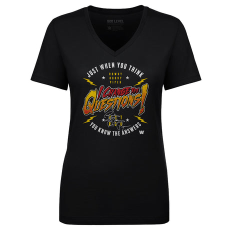 Roddy Piper Women's V-Neck T-Shirt | 500 LEVEL