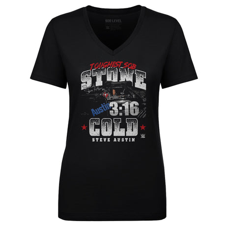 Stone Cold Steve Austin Women's V-Neck T-Shirt | 500 LEVEL