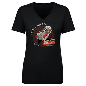 Travis Konecny Women's V-Neck T-Shirt | 500 LEVEL