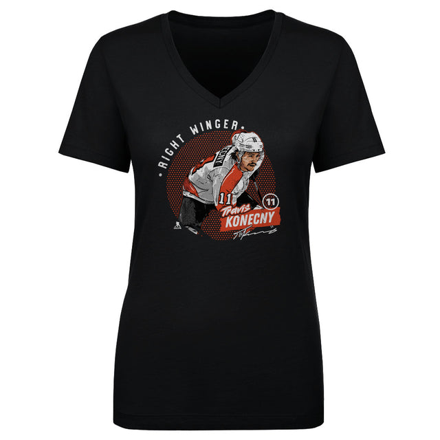 Travis Konecny Women's V-Neck T-Shirt | 500 LEVEL
